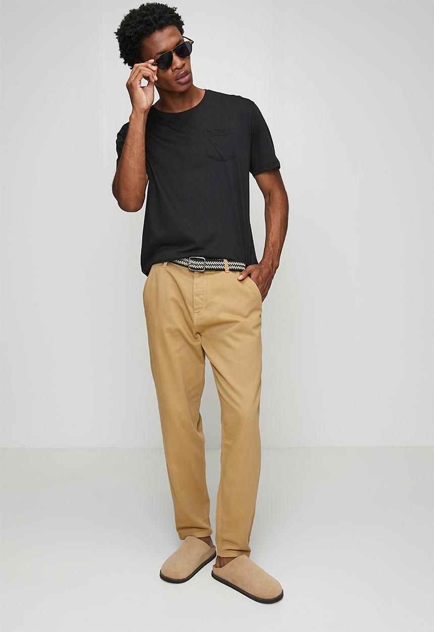 Brave Soul - Crew Neck T-Shirt - Jet Black