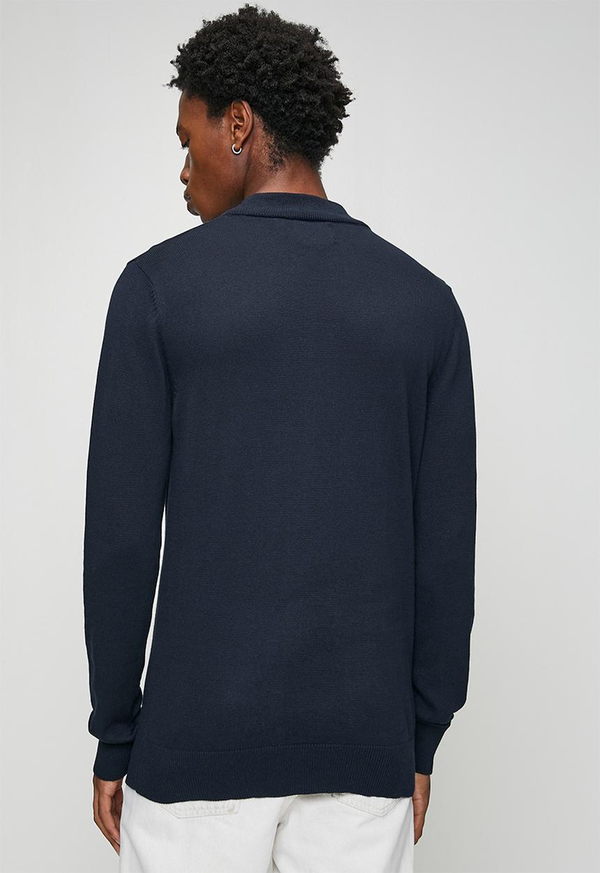 Brave Soul - Turtle Neck Jumper - Midnight Navy