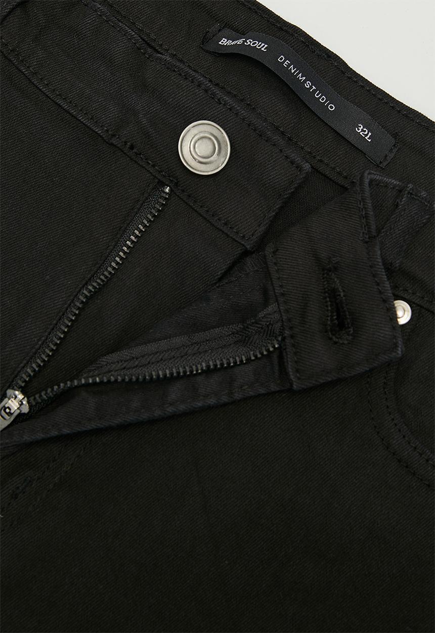 Brave Soul - Denim Skinny Fit Jean Long Length - Black