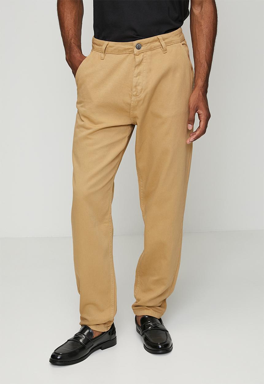 Brave Soul - Colour Denim Loose Fit Jean Long Length - Dk Stone