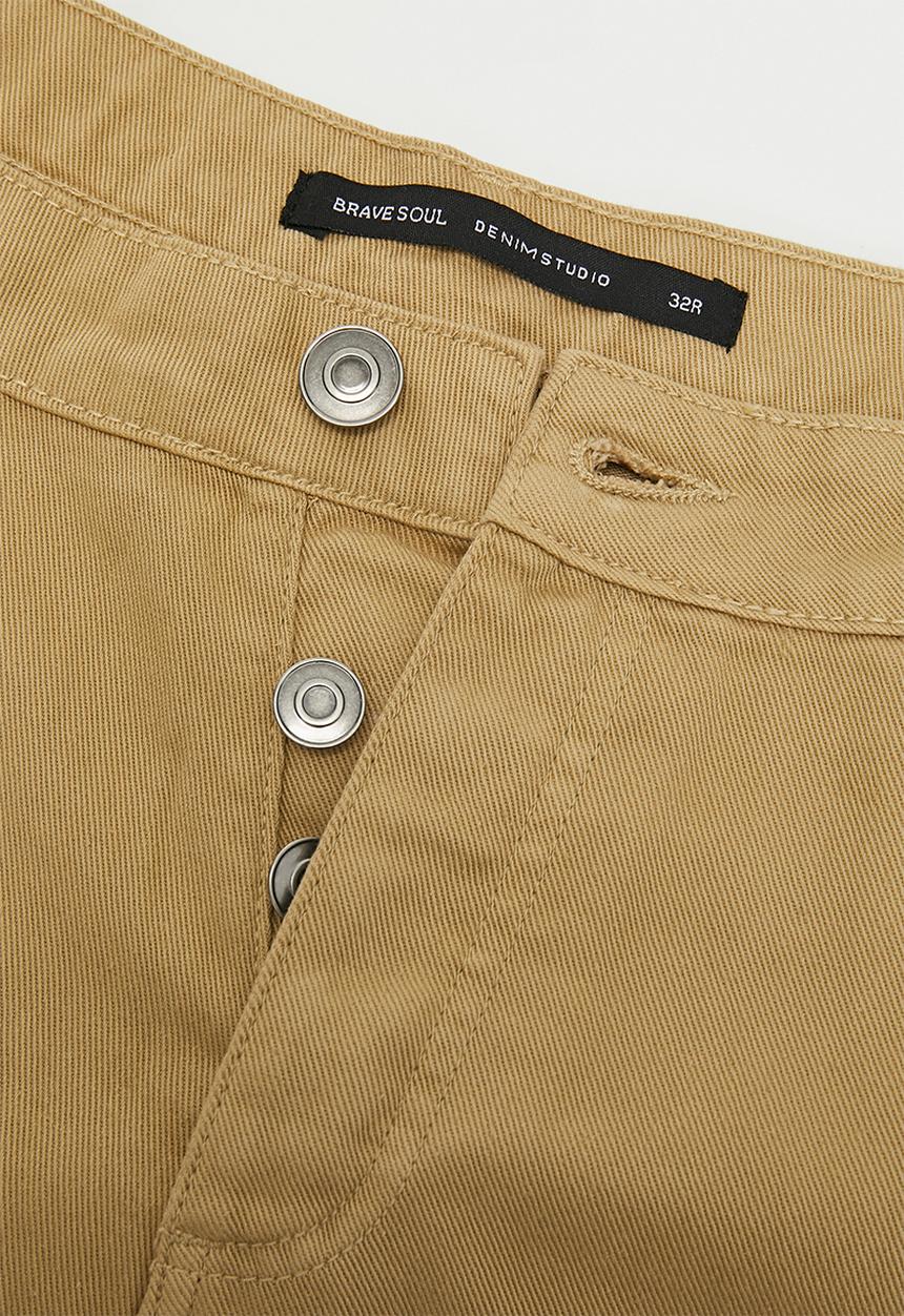 Brave Soul - Denim Loose Fit Jean Regular Length - Dk Stone