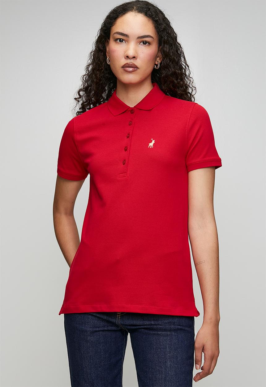 POLO - Wmn Margot Short Sleeve Golfer - Red