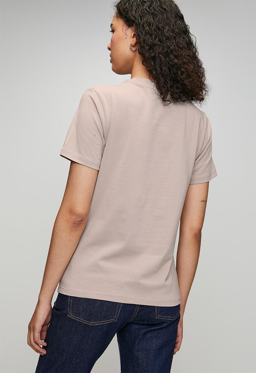 POLO - Wmn Ashley Short Sleeve Mixed Logo T-Shirt - Rose Taupe