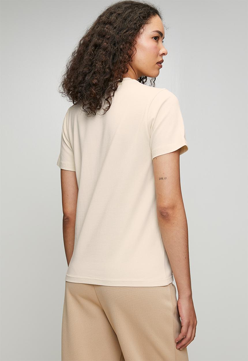 POLO - Wmn Ashley Short Sleeve Mixed Logo T-Shirt - Birch