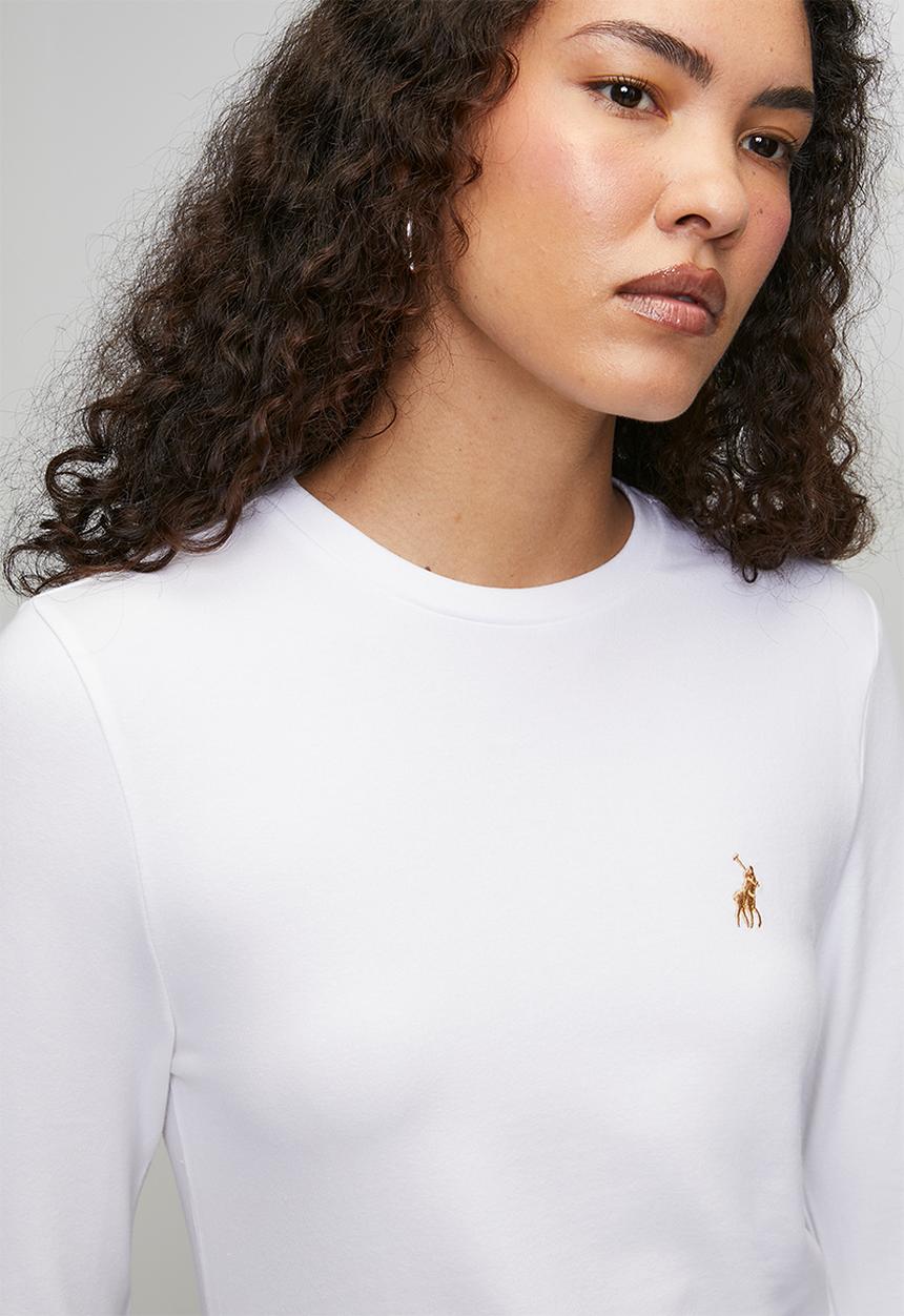 POLO - Wmn Alice Long Sleeve T-Shirt - White