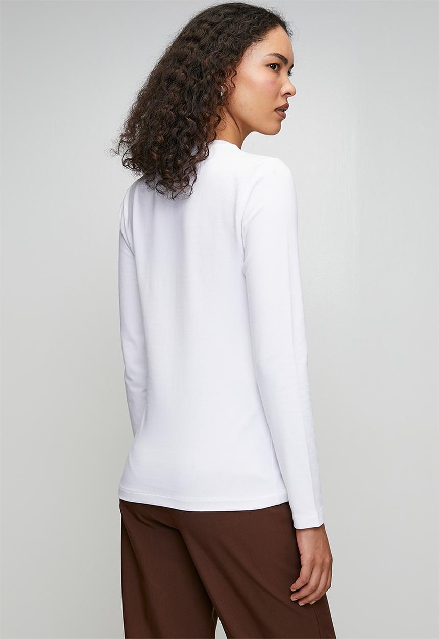 POLO - Wmn Alice Long Sleeve T-Shirt - White