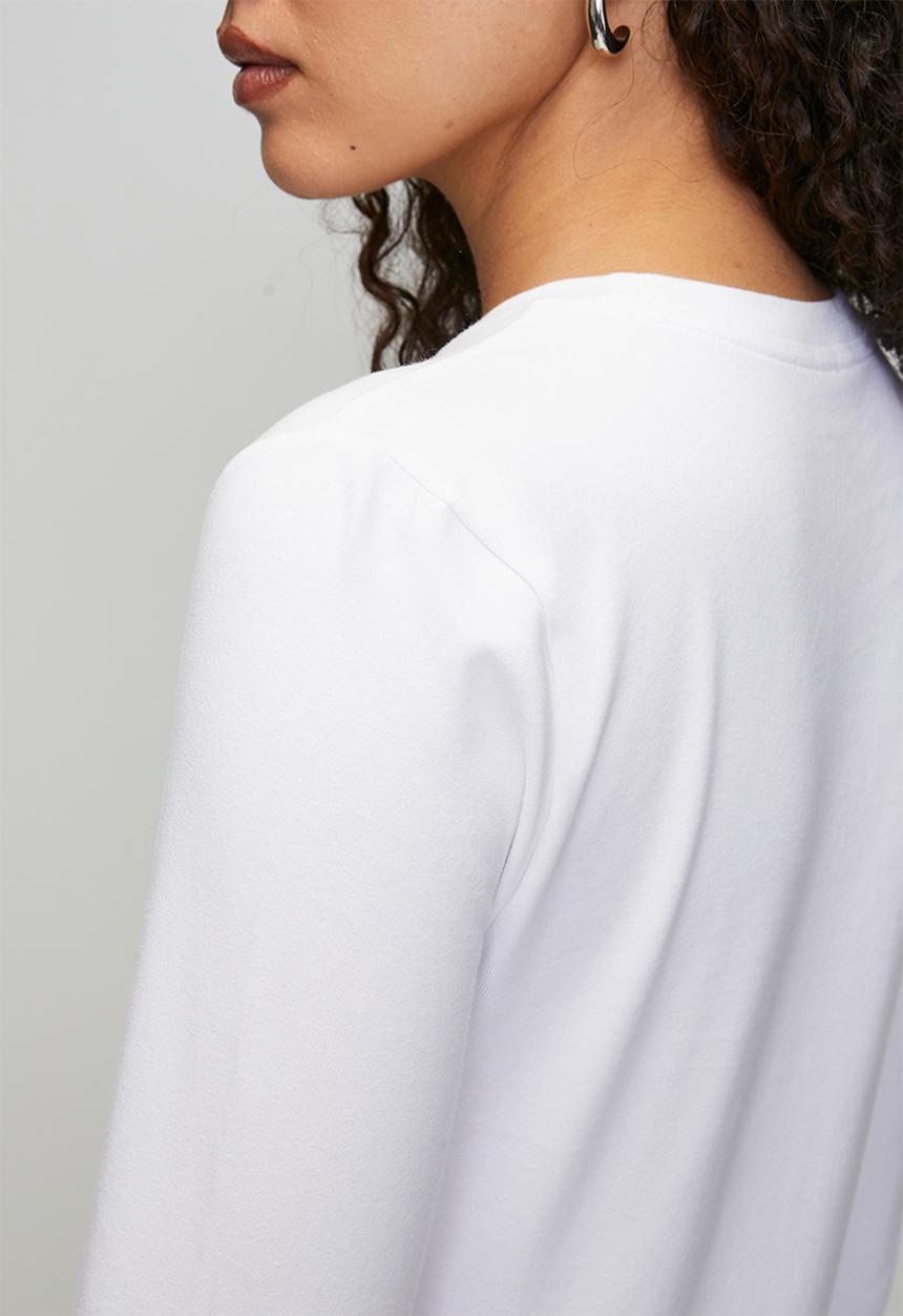 POLO - Wmn Alice Long Sleeve T-Shirt - White