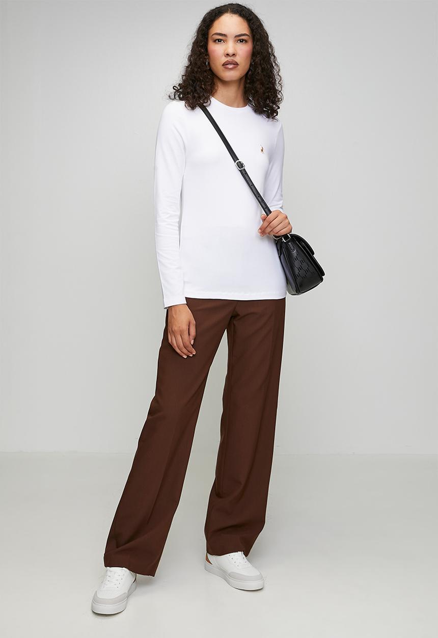 POLO - Wmn Alice Long Sleeve T-Shirt - White