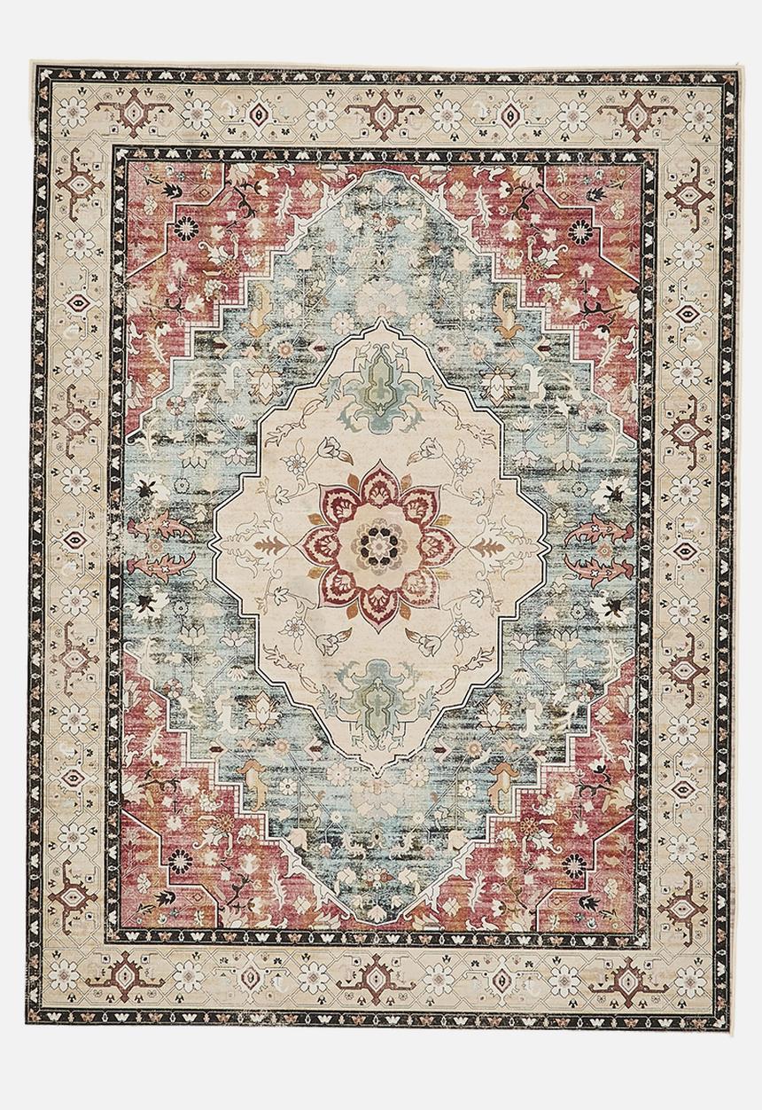Sixth Floor - Matteo printed rug - antique amber