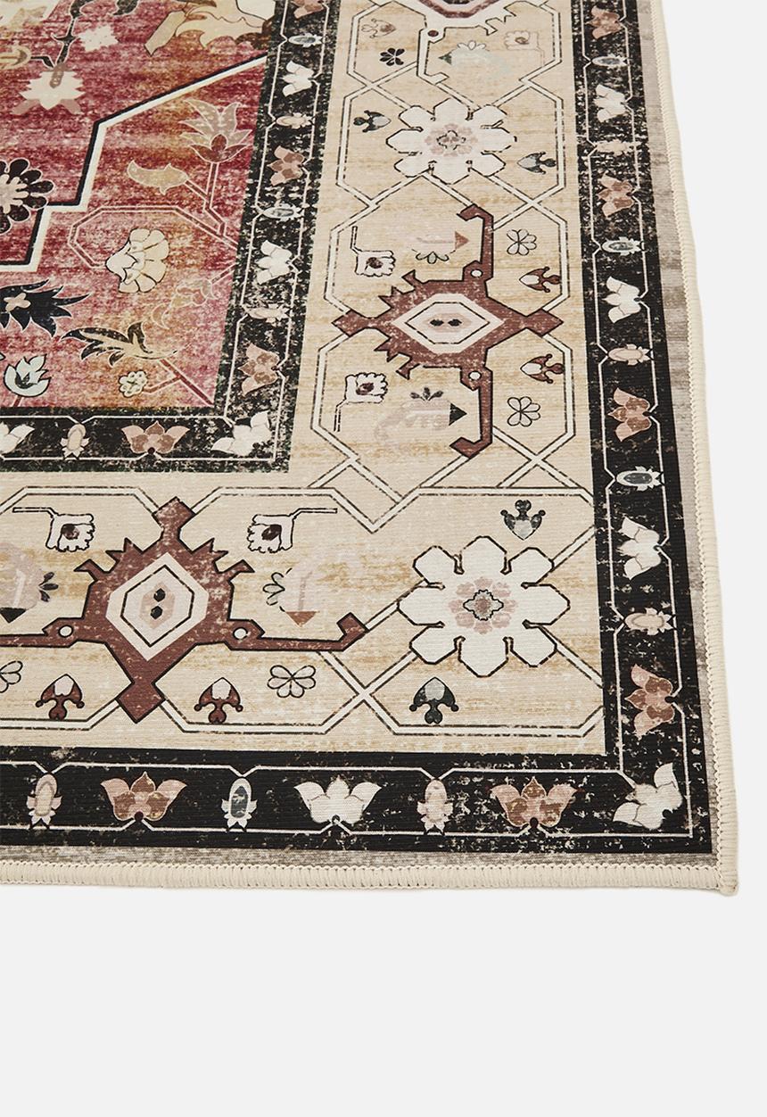 Sixth Floor - Matteo printed rug - antique amber