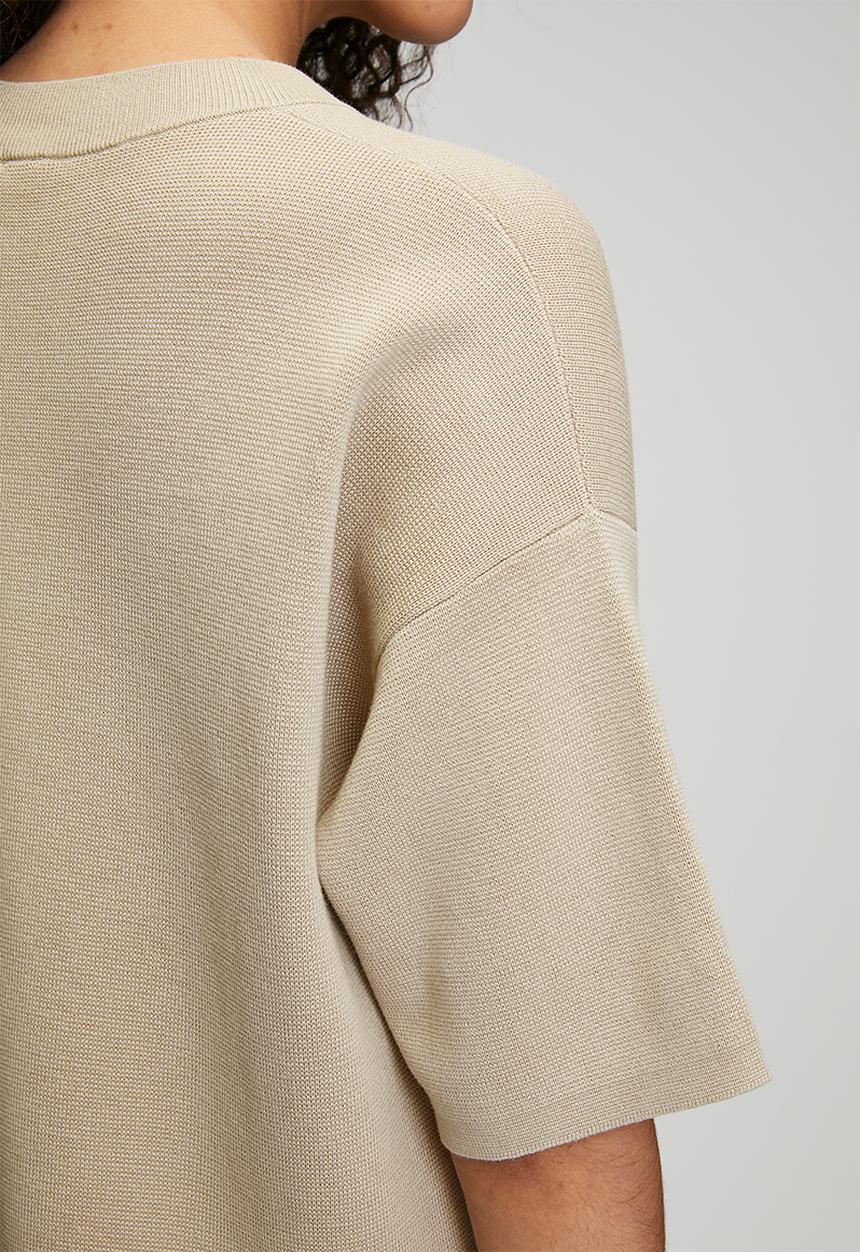 POLO - Wmn Tiffany Knitted Top - Oatmeal