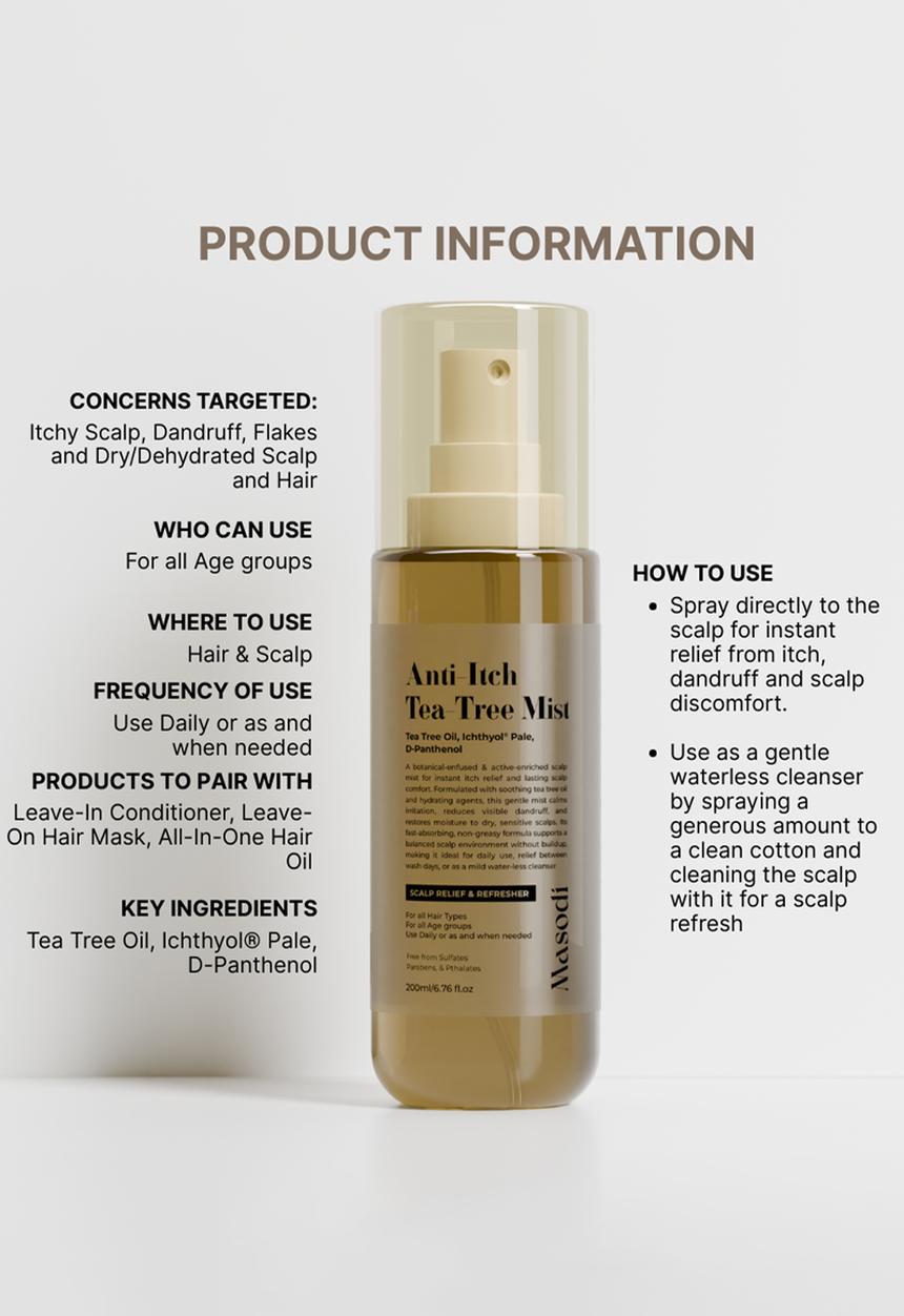 Masodi - Anti-Itch Tea-Tree Mist - 200ml