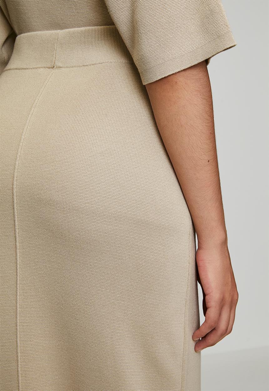 POLO - Wmn Tiffany Knit Skirt - Oatmeal