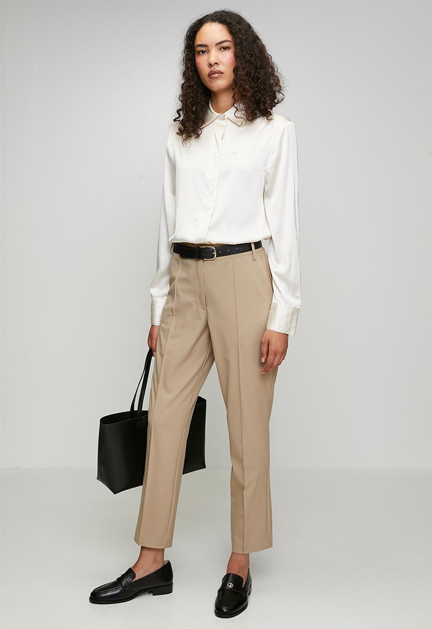 POLO - Wmn Tatum Suit Pant - Stone