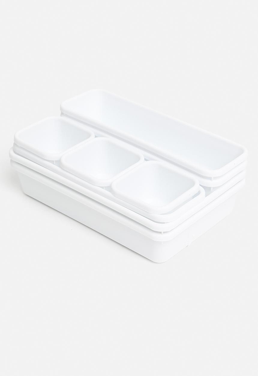 Storage Solutions - Tray Storage Boxes - White