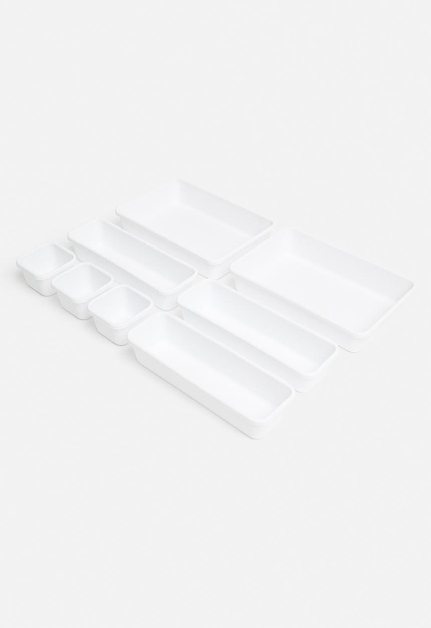 Storage Solutions - Tray Storage Boxes - White