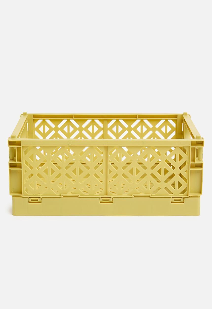 Storage Solutions - Foldable Crate - Yellow