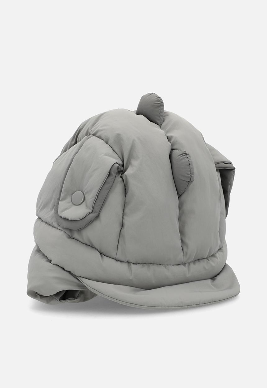 Pop Candy - Novelty quilted aviator hat - grey