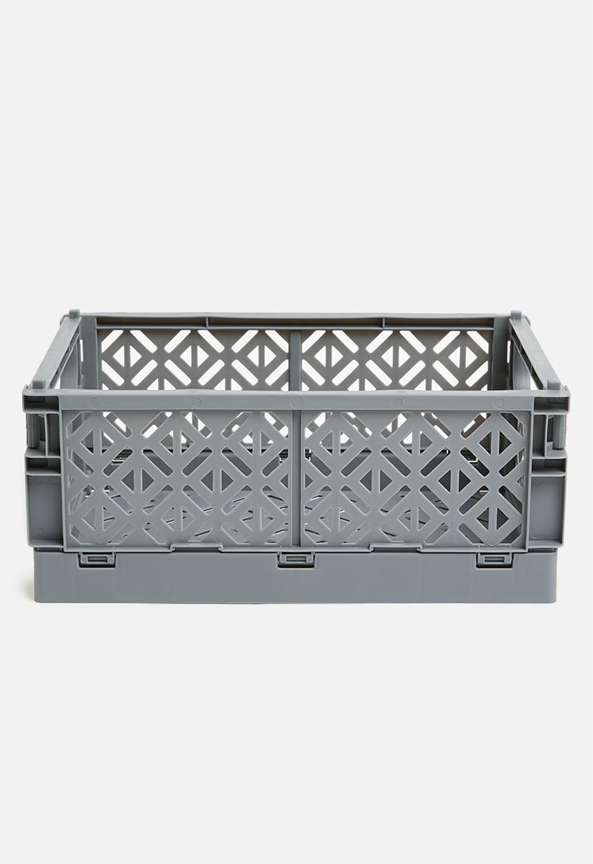 Storage Solutions - Foldable Crate - Grey