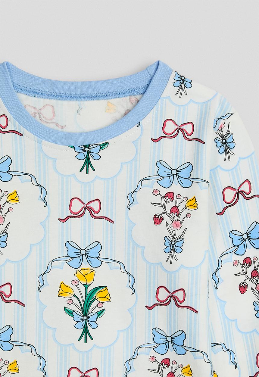 Pop Candy - Pj set - white/blue/aop