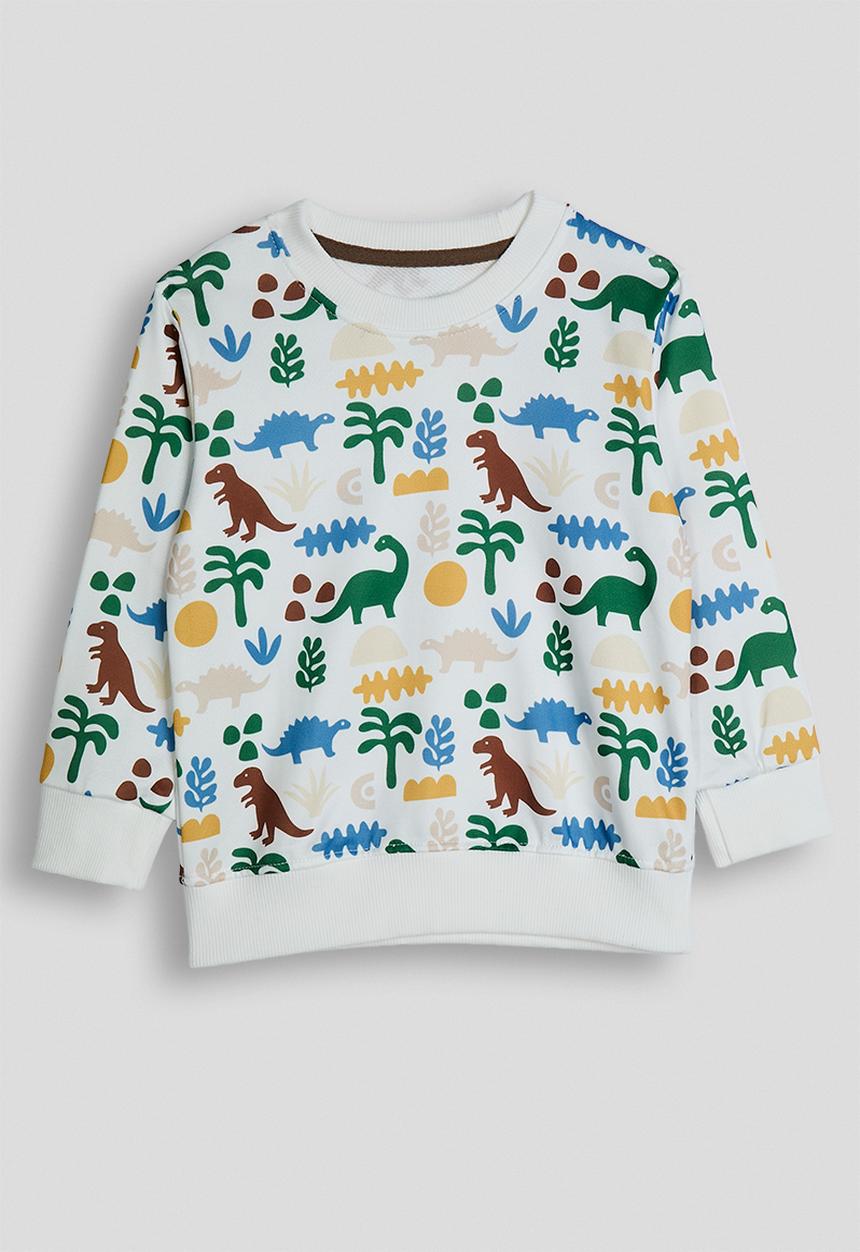 Pop Candy - Aop sweatshirt - white/multi dinos