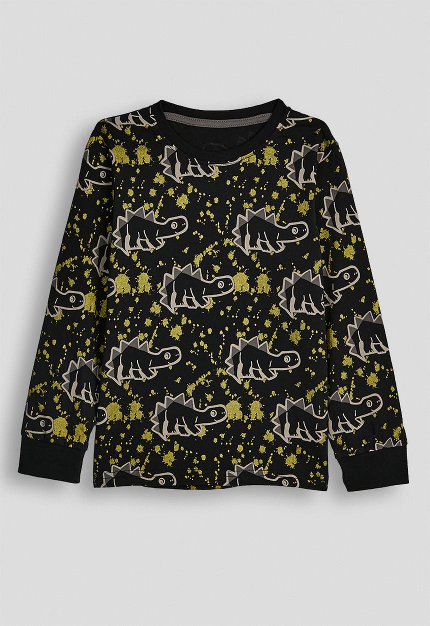 Pop Candy - Dino aop pj set - black/gold