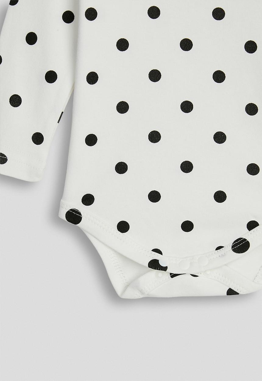 Pop Candy - Polka dot body vest - white/black