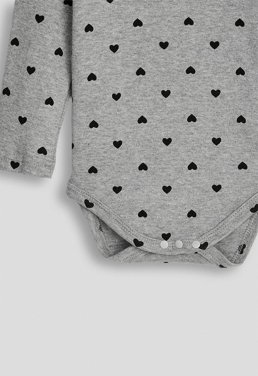 Pop Candy - Melange body vest - grey/heart aop