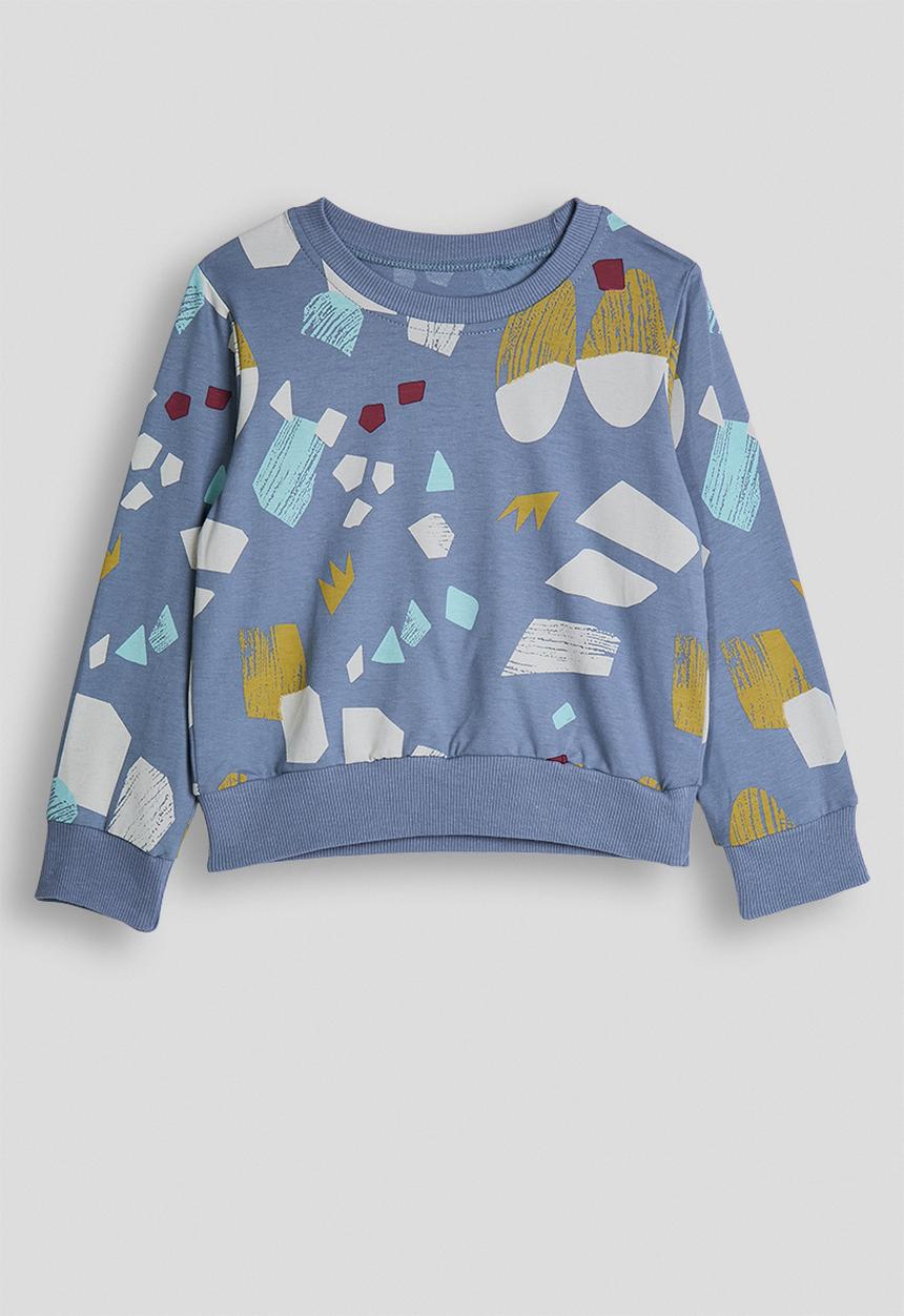 Pop Candy - Abstract aop sweatshirt - glaucous blue/multi
