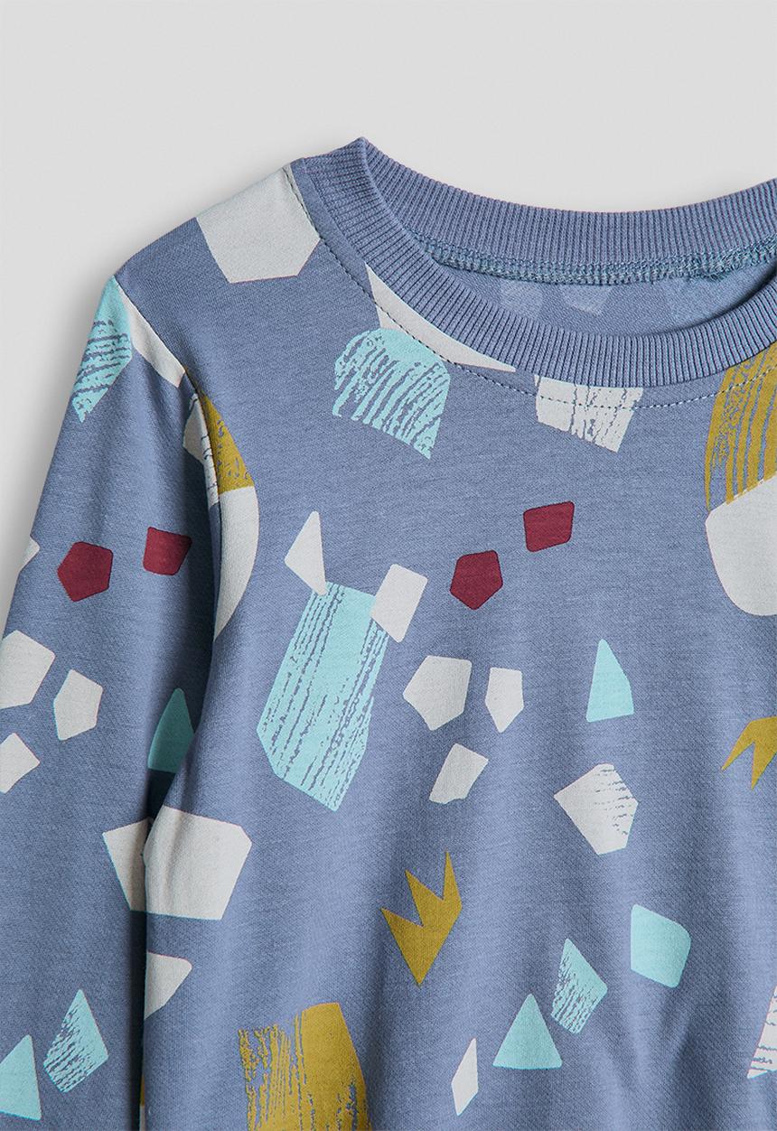 Pop Candy - Abstract aop sweatshirt - glaucous blue/multi