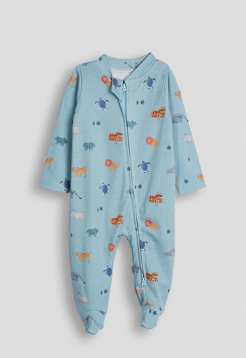 Pop Candy - Printed sleepsuit - blue/animal multi