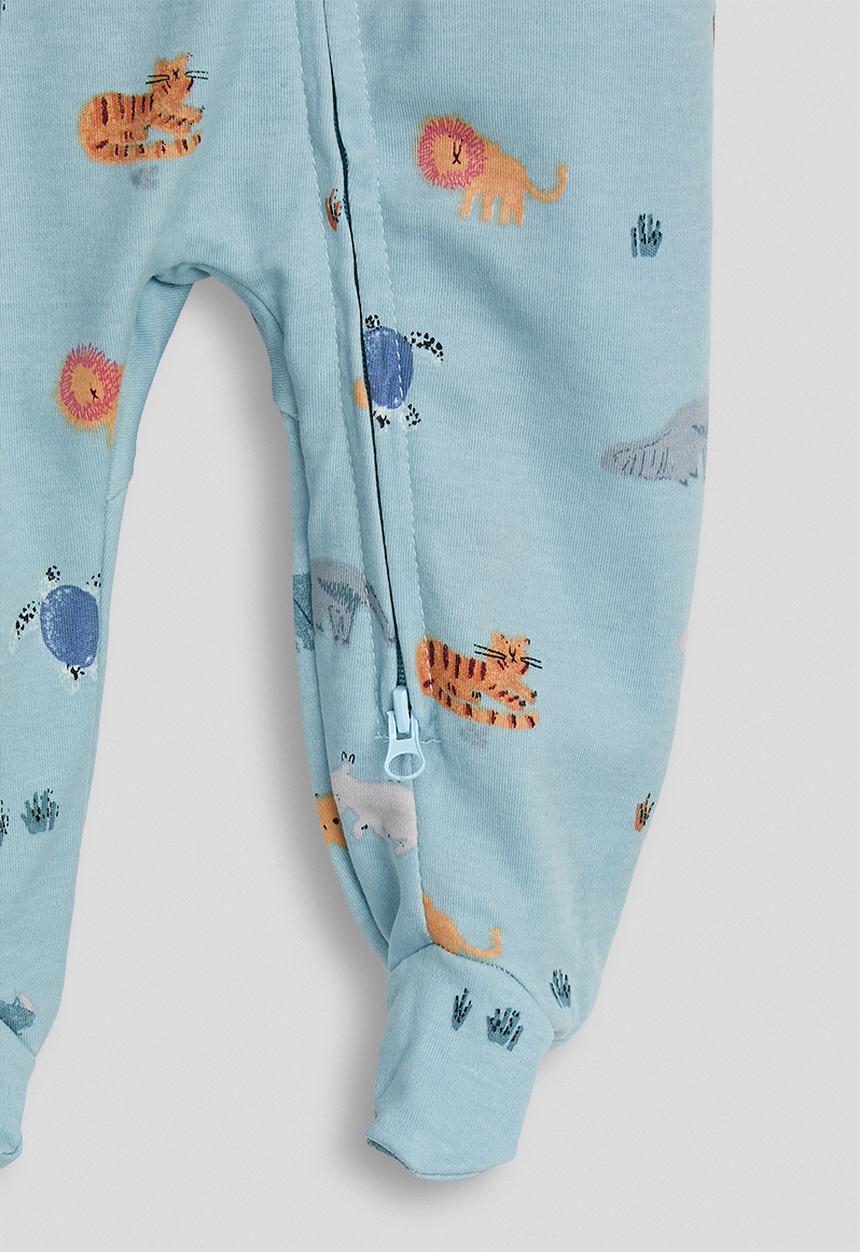 Pop Candy - Printed sleepsuit - blue/animal multi