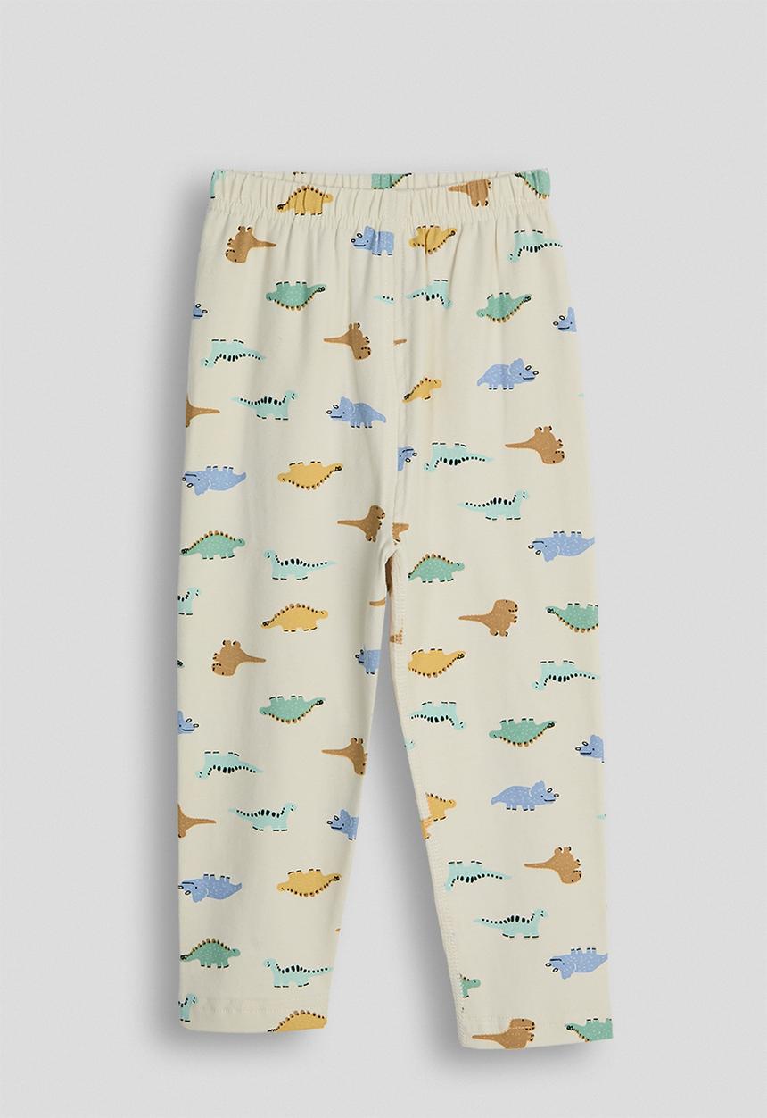 Pop Candy - Soft touch pj set - bone white/dino multi