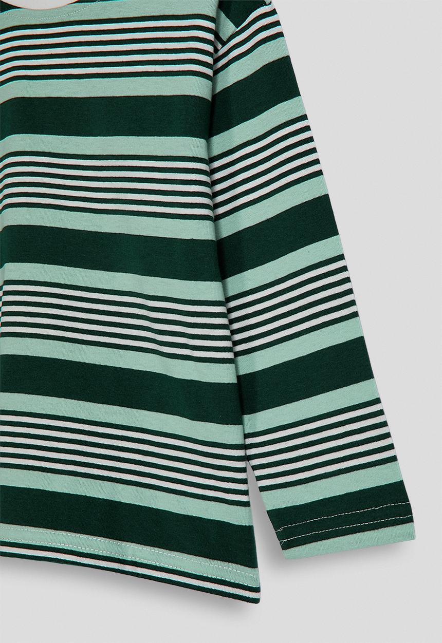 Pop Candy - Long sleeve tee - green stripes
