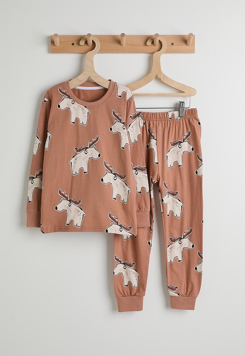Pop Candy - Pj set - pinkish brown/buck aop