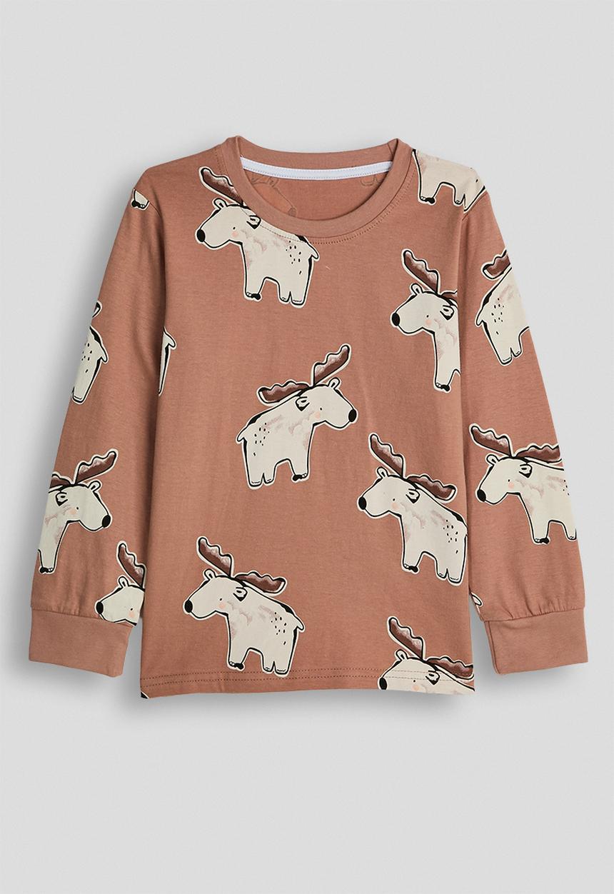 Pop Candy - Pj set - pinkish brown/buck aop