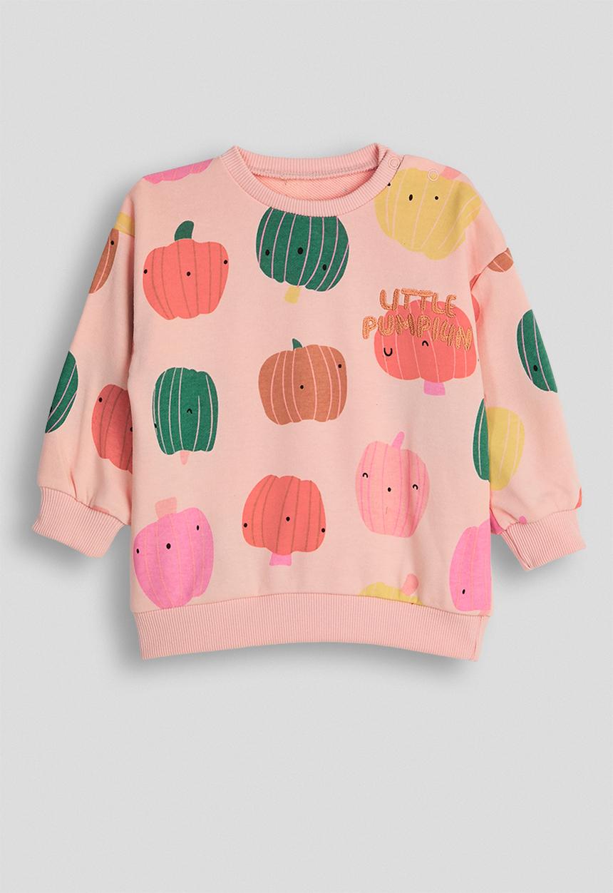 Pop Candy - Printed sweater with plain leggings - pumpkin multi/light sienna