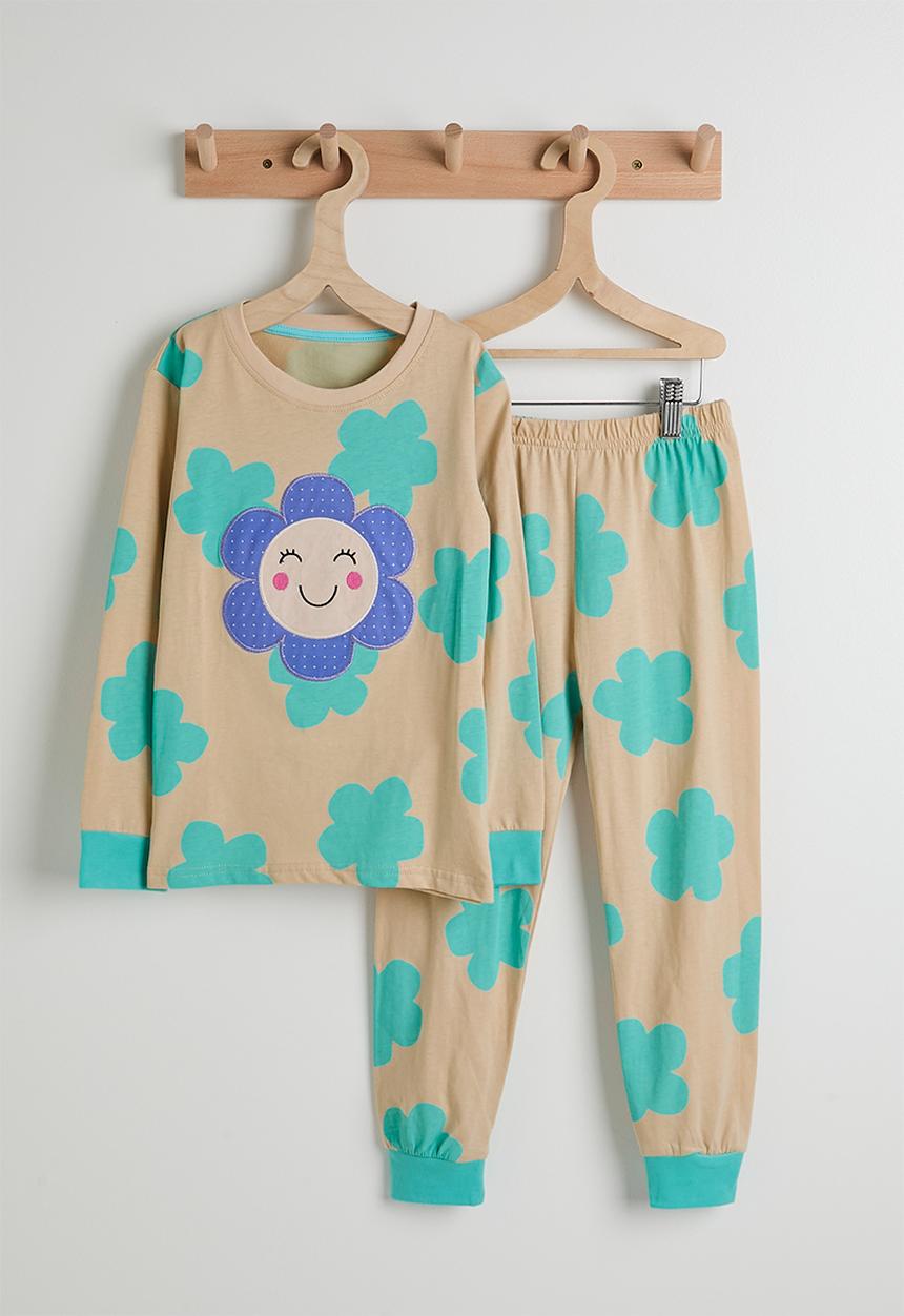 Pop Candy - Placement print pj set - floral aop