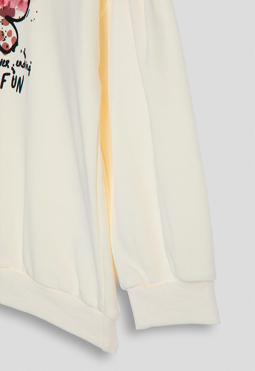 Pop Candy - Tulle flower butterfly sweatshirt - cream/never ending fun