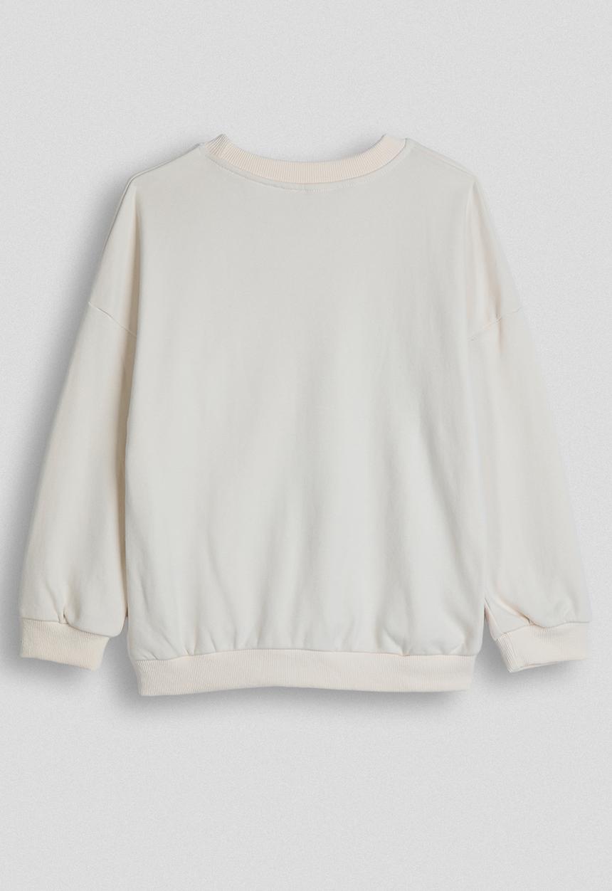 Pop Candy - Placement print sweatshirt - ivory/wave