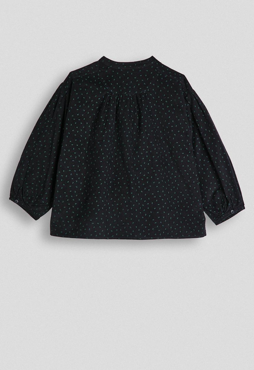Pop Candy - Bib yoke blouse - navy/multi