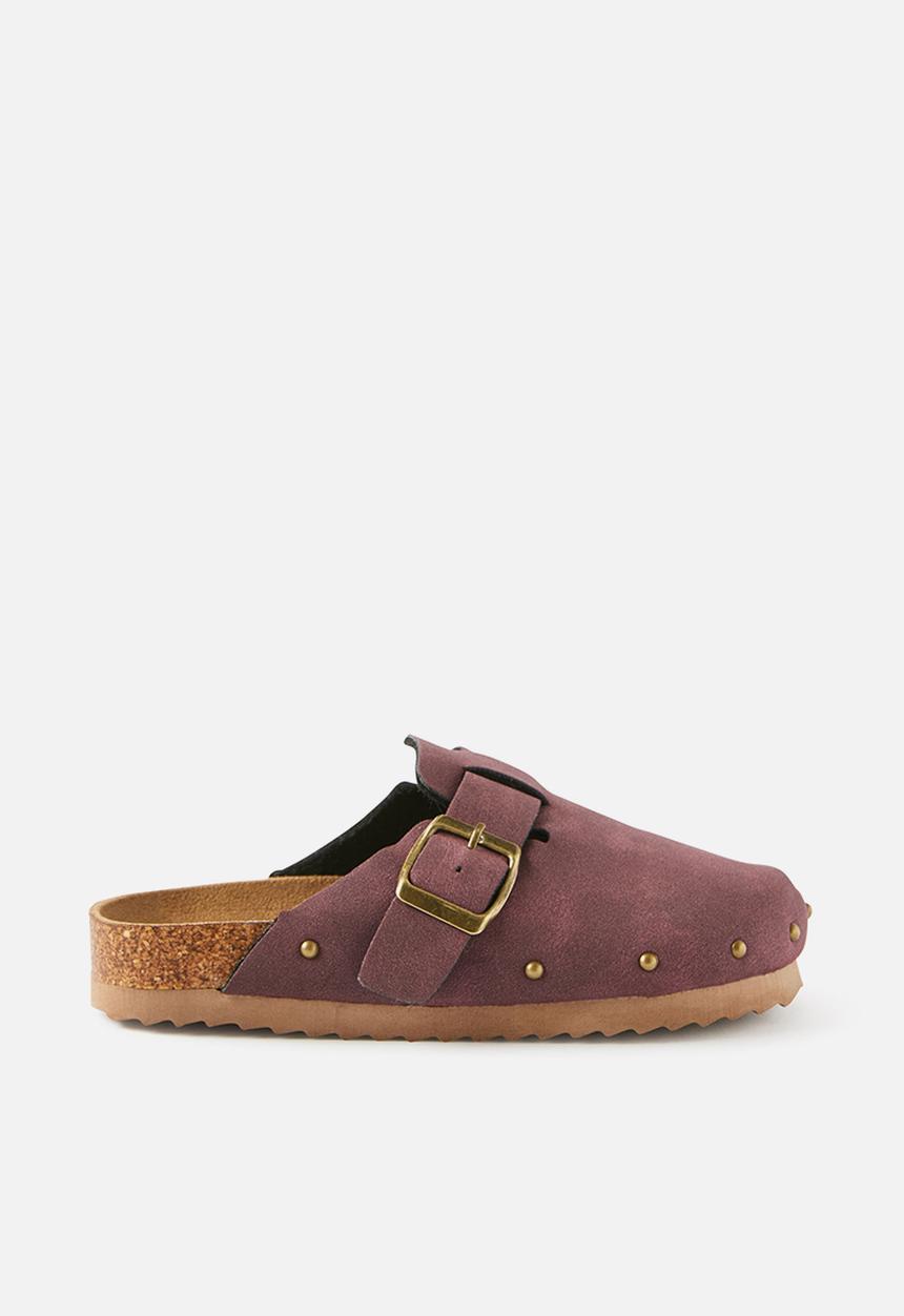 Cotton On - Tommy Buckle Slide -Bordeaux/Studded