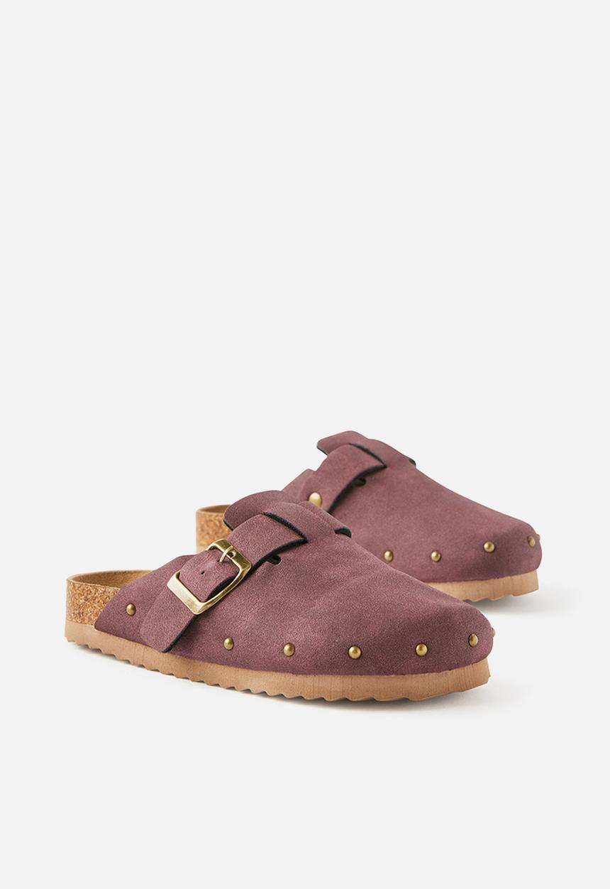 Cotton On - Tommy Buckle Slide -Bordeaux/Studded