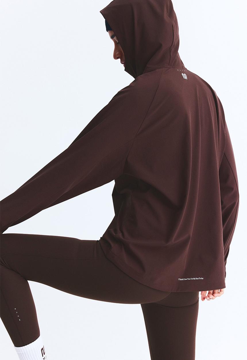 TMRC‼︎ジップジャケット‼︎TOKYOMOUNTAIN RUNNING Zip-top running jacket with drymove™ - warm brown - 1301455002