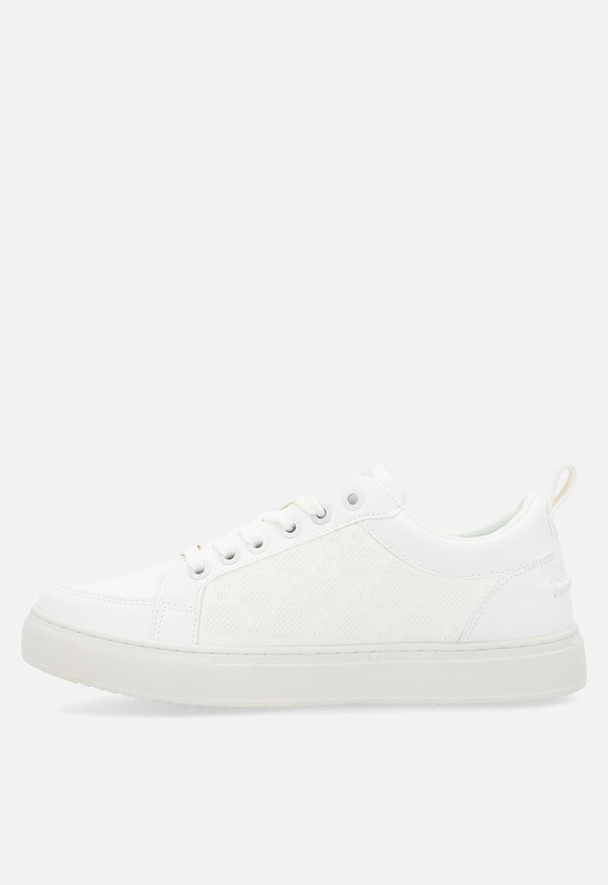 POLO - Block monogram sneaker - white