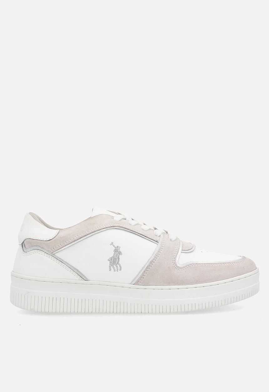 POLO - Tipped leather platform sneaker - grey