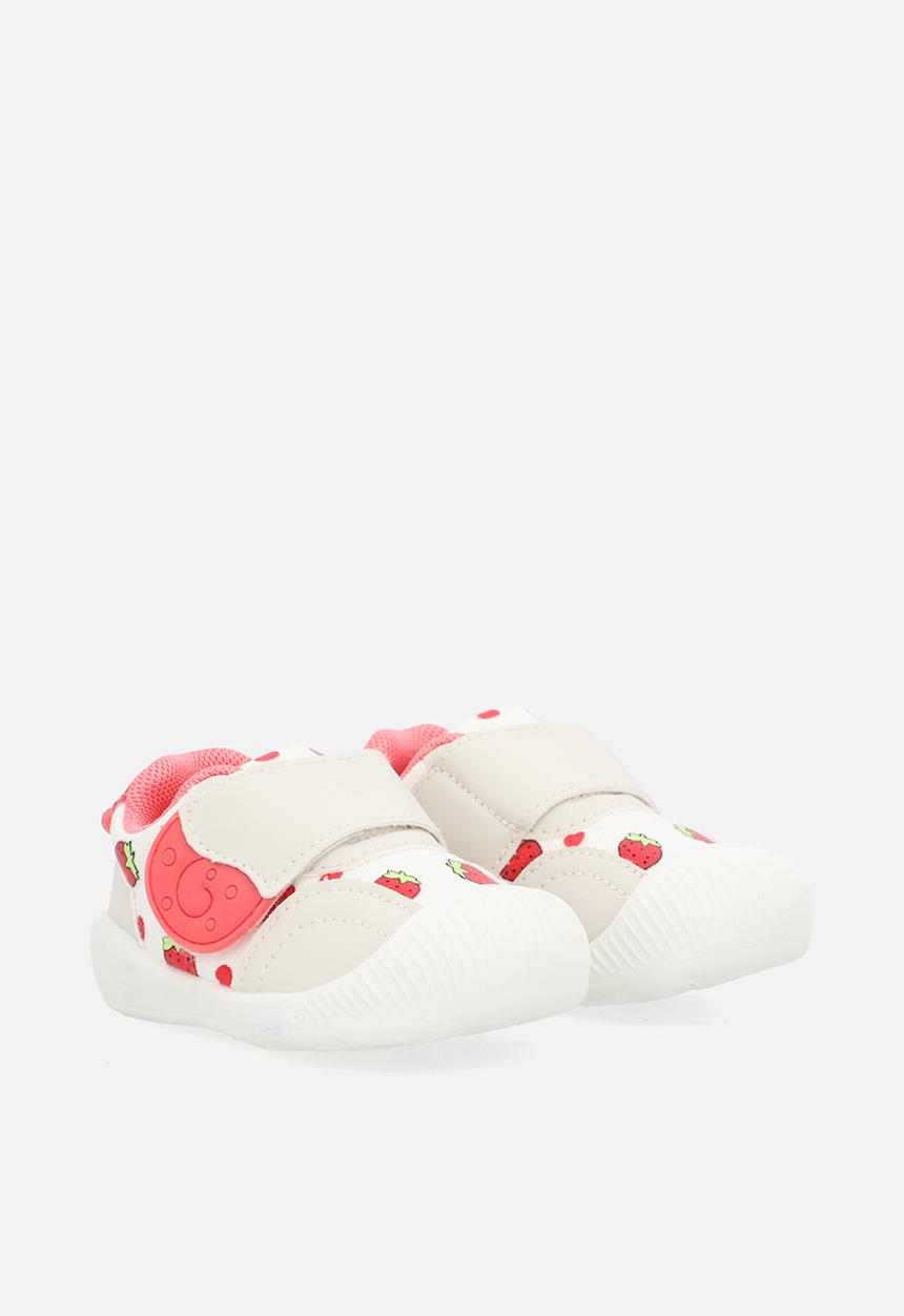 Pop Candy - Anti slip sneakers - white/strawberry aop