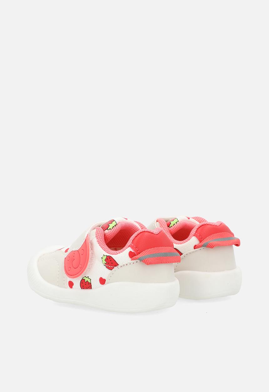 Pop Candy - Anti slip sneakers - white/strawberry aop