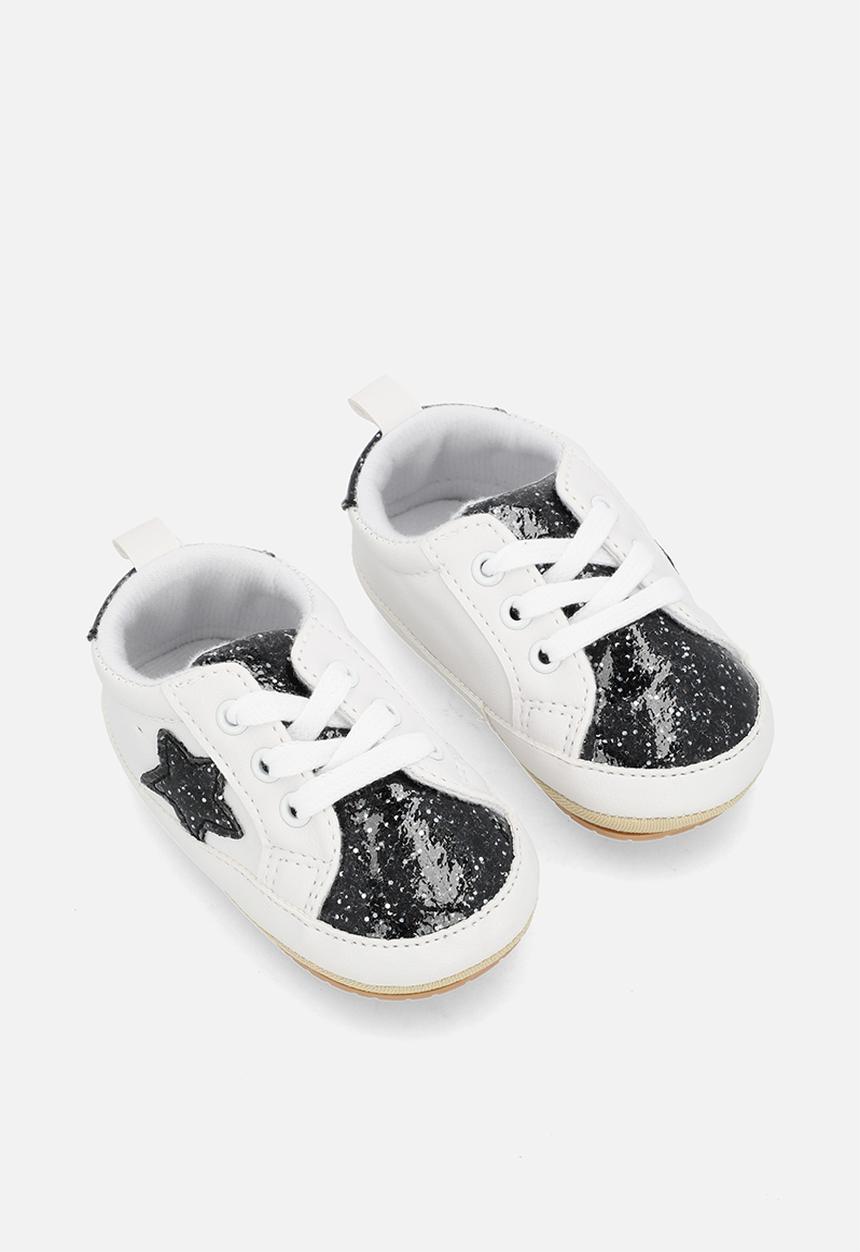 Pop Candy - Glitter sneakers - white/black