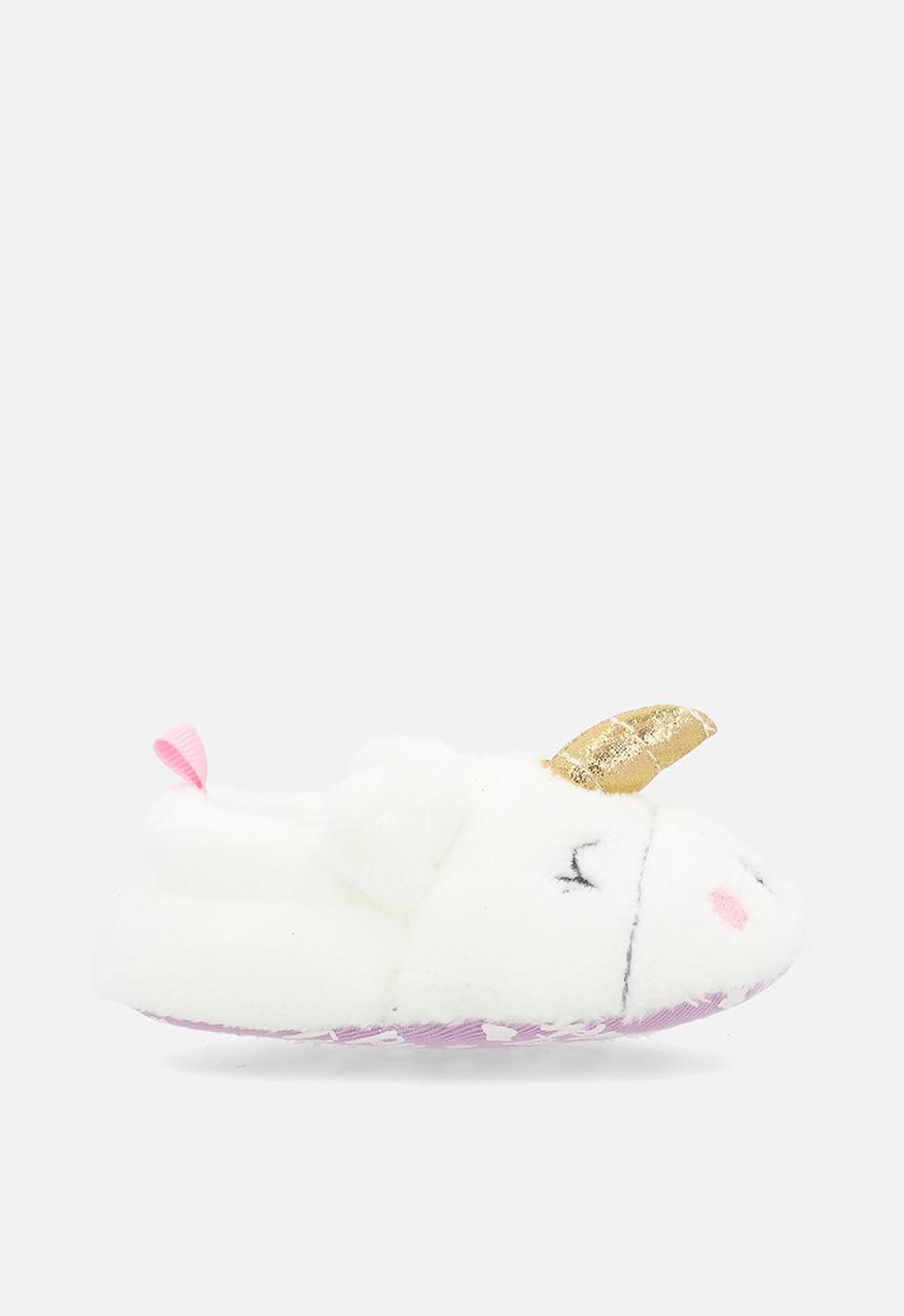 Pop Candy - Unicorn slippers - white